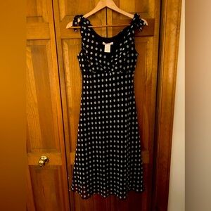 Wishes, Wishes, Wishes Women’s Retro Inspired Black & White Polka Dot Sz 5